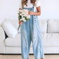 Trending Now⭐💃 Wide-Leg Denim Overalls with Adjustable Straps – Comfortable & Stylish for Any Casual Occasion