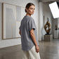 Trending Now⭐💃 Flowing Hem V-Neck Blouse – Relaxed Silhouette That Flatters Every Body Type
