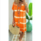 👗Tie-Dye Striped Short Sleeve T-Shirt Dress – Soft & flowy – Perfect for summer, beach or casual days – comfortable and stylish 🌊✨