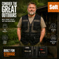Men's V-Neck Multi-Pocket Mesh Vest