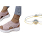 Women's Breathable Knit Platform Sandals