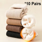 Women's Thickened Warm Solid Color Mid-Calf Socks