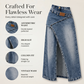 ⌛Limited-time offer-Women's Layered Waist Denim Maxi Skirt