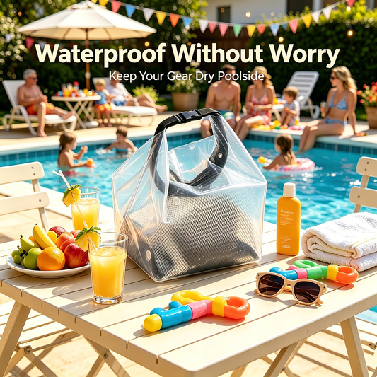 🧳 Waterproof Toiletry Bag – Large capacity, lightweight, easy to clean EVA with handle