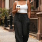 Women's Casual Wide Leg Polka Dot Pants