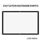🥳World Cup Mode ON⚽️💞37K+ SOLD!✨ High Definition Projection Screen - 120-inch Diagonal with Matte White Surface for Crystal Clear Home Cinema Experience 🎬🌟