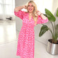 🏖️Summer Cool Deal: 50% OFF!!🎀Women's V-Neck Printed Dress