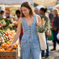 👖💥Women's Denim Jumpsuit – Sleeveless, V-Neck, Wide-Leg 💫