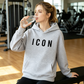Unisex Minimalist Graphic Hooded Sweatshirt