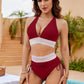 ⛱️2026 High Waisted Tummy Control Color Block Bikini Sets