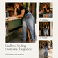 ⌛Limited-time offer-Women's Layered Waist Denim Maxi Skirt
