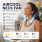 💥 360° Rotating Neck Fan – Ultra Quiet, 3 Speeds, Hands-Free, Long Battery ✨