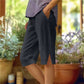 Summer Bestseller🔥👖 Capri Pants with Side Pockets & Cuffed Button Detail – Breathable Stretch Fit for All-Day Comfort
