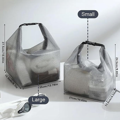 🧳 Waterproof Toiletry Bag – Large capacity, lightweight, easy to clean EVA with handle