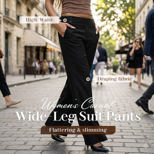 Must-Have🔥👖 Wide-Flare Suit Pants – Leg-Lengthening Silhouette & Soft Drape for All-Day Comfort
