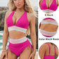 ⛱️2026 High Waisted Tummy Control Color Block Bikini Sets
