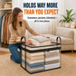 🔥📦Portable Large Heavy-Duty Thick Plastic Clear Storage Box with Hinged Lid | Home, Travel & Camping