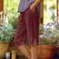 Summer Bestseller🔥👖 Capri Pants with Side Pockets & Cuffed Button Detail – Breathable Stretch Fit for All-Day Comfort