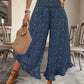 🏆Bestseller - Polka Dot Wide-Leg Pants – High-Waist Ruffled Hem for Breezy Days 🌸✨