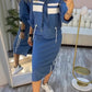 ❄️LAST DAY PROMOTION - 49%OFF 💖 Women's Stand Collar Jacket & Dress Set(Clearance Sale)
