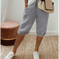 New Arrival✨Ultra-Lightweight Linen Blend Cropped Pants – Adjustable Waist & Skin-Friendly Texture for All-Day Comfort