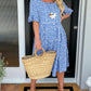 ⭐Trending Now👗 Polka Dot A-Line Midi Dress – Breezy Half Sleeves & Ruffle Hem for Everyday Chic ✨