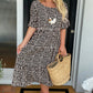 ⭐Trending Now👗 Polka Dot A-Line Midi Dress – Breezy Half Sleeves & Ruffle Hem for Everyday Chic ✨