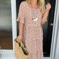 ⭐Trending Now👗 Polka Dot A-Line Midi Dress – Breezy Half Sleeves & Ruffle Hem for Everyday Chic ✨