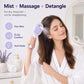 💆‍♀️🌿 All-in-One Hair Comb – Spray, massage, detangle, and nourish with red light.