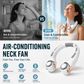 💥 360° Rotating Neck Fan – Ultra Quiet, 3 Speeds, Hands-Free, Long Battery ✨