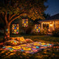 Hanging Solar Shadow Lantern with Hollow Design