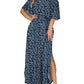 ✨ Off-Shoulder Ruffled Maxi Dress – Side Slit, Pockets, Flowy 🌸