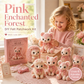 🎀🎁Pink Enchanted Forest DIY Felt Patchwork Kit