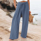 Summer Bestseller🔥👖 Elastic Drawstring Wide-Leg Pants with Pockets – Breezy & Comfortable for Everyday Wear