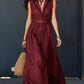 Trending Now⭐💃 Flowy A-Line Maxi Dress with Lapel Collar & Matching Belt