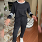 🔥Women’s 2-Piece Crewneck Color-Block Sweatsuit