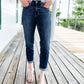 💗Hot Promotion 50% Off💗Tummy Control Cuffed Slim Fit Jeans
