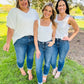 💗Hot Promotion 50% Off💗Tummy Control Cuffed Slim Fit Jeans