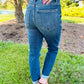 💗Hot Promotion 50% Off💗Tummy Control Cuffed Slim Fit Jeans