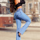 👖Stretch Flare Jeans With A High Waist