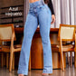 👖Stretch Flare Jeans With A High Waist