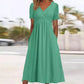 ✨ Women’s V-Neck Short Sleeve Long Dress 🌸 Elegant Flowing Fit, Comfortable Fabric & Effortless Everyday Style