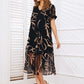Trending Now⭐💃 Flowy V-Neck Dress in Vibrant Print – Comfortable & Figure-Flattering for Any Occasion