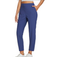 👖🍃Women's Elastic High-Waist Pants - Secure Pockets, Slim Fit