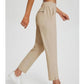 👖🍃Women's Elastic High-Waist Pants - Secure Pockets, Slim Fit