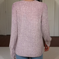 Trending Now⭐👚 Cut-Out Neck Long Sleeve Top with Asymmetric Hem – Modern Design & Flattering Vertical Texture for Effortless Style