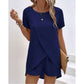 New Arrival✨Irregular Hem Top & Shorts Set – Asymmetrical Design for Effortless Statement Style