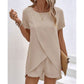 New Arrival✨Irregular Hem Top & Shorts Set – Asymmetrical Design for Effortless Statement Style