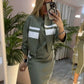 ❄️LAST DAY PROMOTION - 49%OFF 💖 Women's Stand Collar Jacket & Dress Set(Clearance Sale)