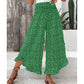 🏆Bestseller - Polka Dot Wide-Leg Pants – High-Waist Ruffled Hem for Breezy Days 🌸✨